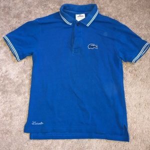 Boys royal blue Lacoste polo shirt